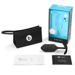 b-Vibe Snug Plug 3 - Анальная пробка для ношения