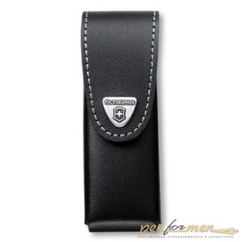 Чехол Victorinox для 111мм толщина 4-6 ур кожа поворот черный (4.0524.31)