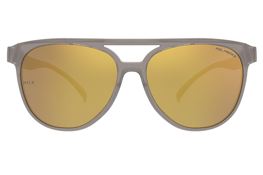 Спортивные очки HILX Valkyrie Matt Milky Light Brown / Gold Mirror Polarized Lens