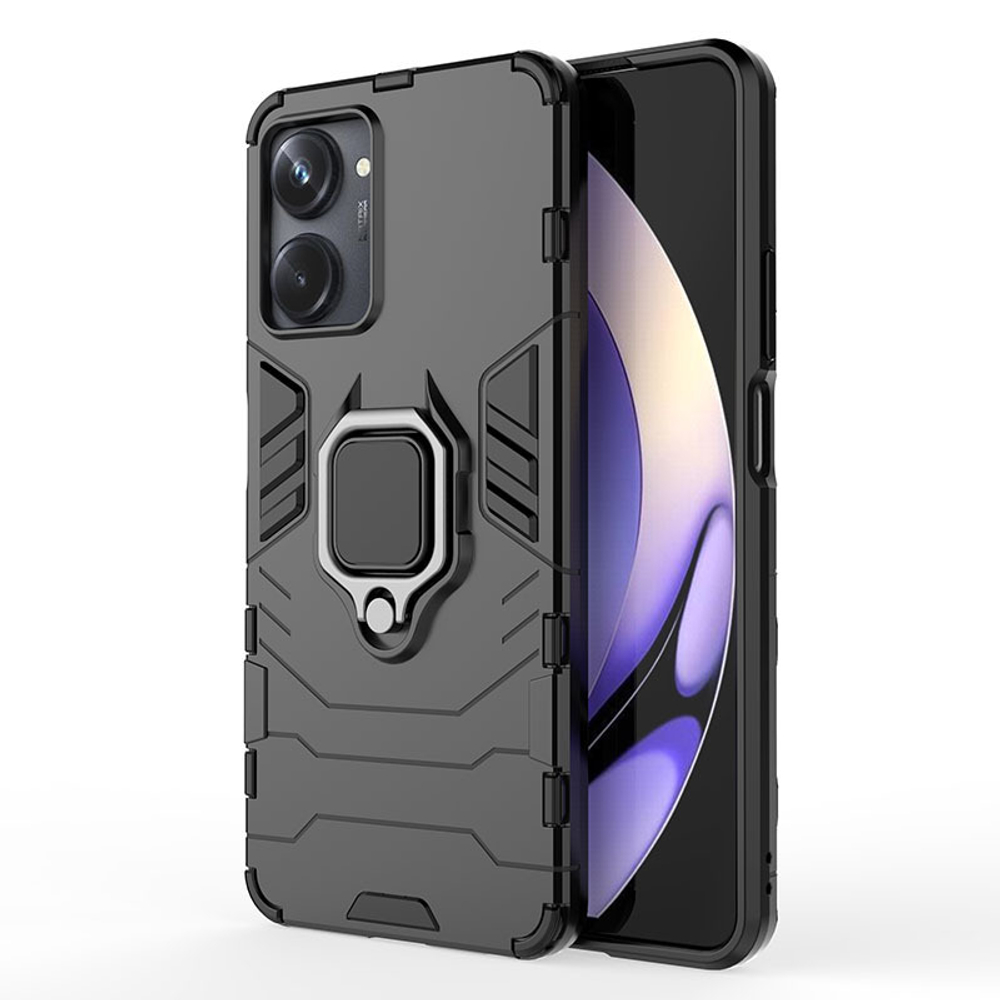 Противоударный чехол с кольцом Panther Case для Realme 10 Pro 5G