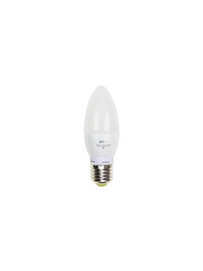 Лампа светодиодная PLED-ECO 5Вт C37 свеча 3000К тепл. бел. E27 400лм 230В JazzWay 2855312A
