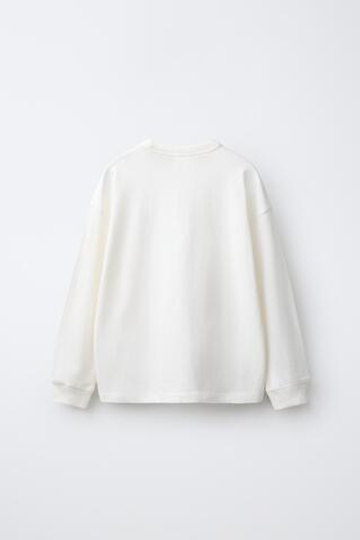 ZARA - FRUIT OF THE LOOM™ , ФУТБОЛКА С ВЫШИВКОЙ, БЕЛЫЙ