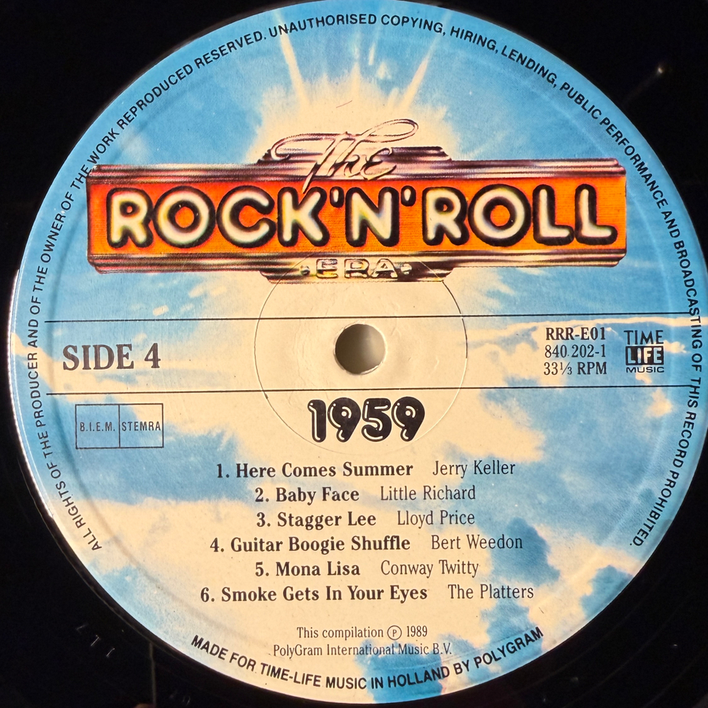 Сборник The Rock 'N' Roll Era - 1959 2LP (Голландия 1991г.)