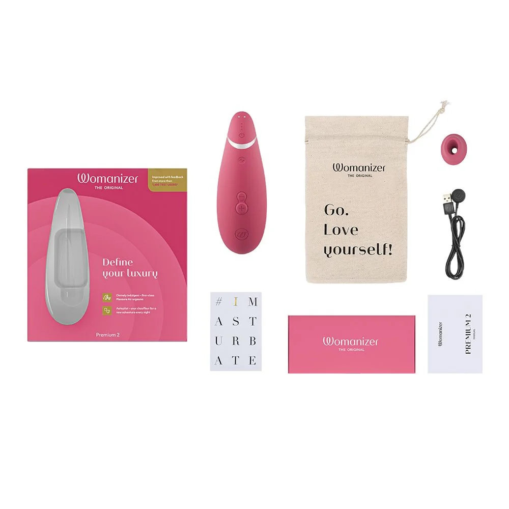 Бесконтактный клиторальный стимулятор Womanizer Premium 2 розовый