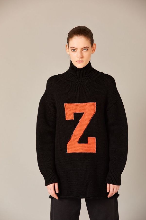 Свитер Orange Z D Intarsia Черный - фото 1