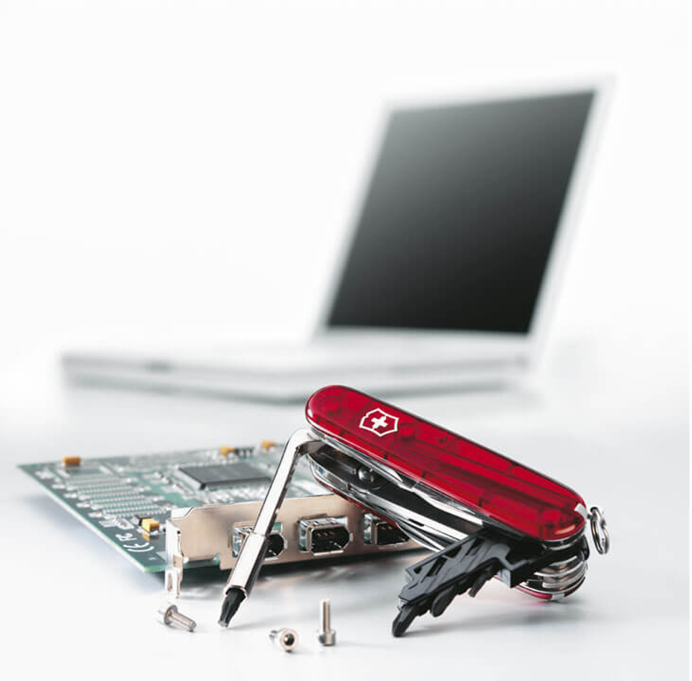 Нож Victorinox CyberTool, 91 мм, 34 функции, полупрозрачный красный