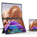 15.6" Портативный двойной монитор с откидной подставкой Delta Lite FHD IPS 1980х1080, 60 Гц
