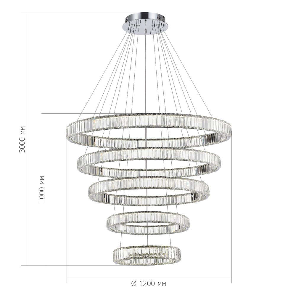 Светильник подвесной TIVOLI LED 285W 4000K