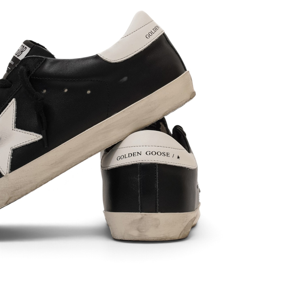 Women's Golden Goose Super-Star with Black and White Star