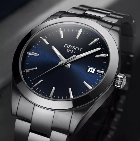 Мужские швейцарские часы Tissot T127.410.11.041.00 крупный план