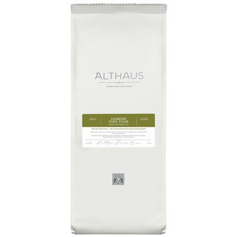 Чай листовой ALTHAUS "Jasmine Ting Yuan" зеленый 250 г, ГЕРМАНИЯ, TALTHL-L00116