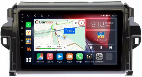 Магнитола для Toyota Fortuner 2015-2022 - Canbox 9106 Qled, Android 10, Быстрая, SIM-слот