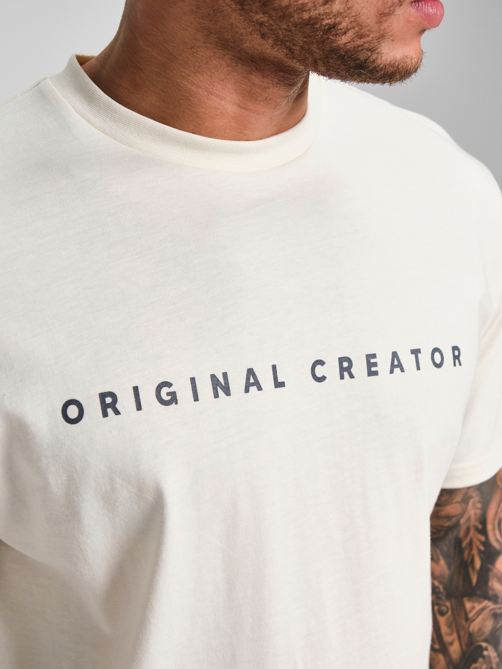 Футболка мужская ORIGINAL CREATOR OC. T-SHIRT, Молочный