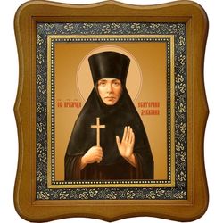 Екатерина Декалина, преподобномученица послушница. Икона на холсте.