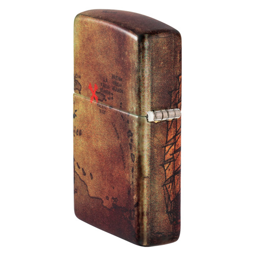 Зажигалка Zippo Pirate Ship с покрытием White Matte