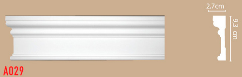 Молдинг гладкий Decomaster A029 93*27*2000мм