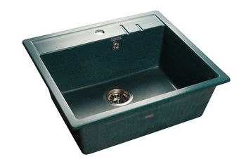 GRANFEST Мойка мрамор QUADRO GF-Q--560 1-чаш. 560*500мм зеленый арт.GF-