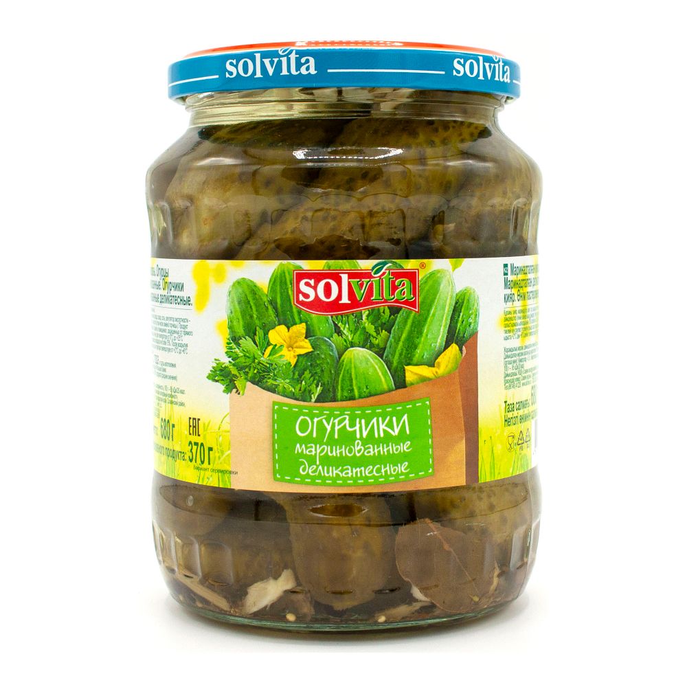 Корнишоны Solvita маринованные 680гр
