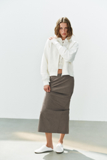 ЮБКА МИДИ В ТОНКУЮ ПОЛОСКУ — ZARA