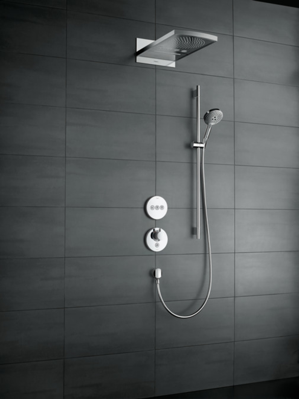 Запорный вентиль 15745000 ShowerSelect S, для 3 потребителей, СМ