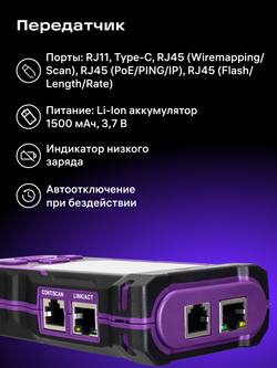 Многофункциональный кабельный тестер Ermenrich NetGeeks NP50