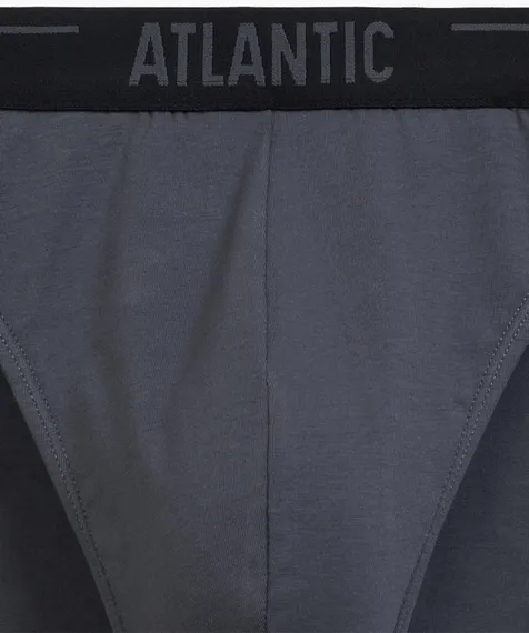 Трусы (5шт) мужские слипы спорт Atlantic, 5SMP-004, хлопок,коричневый + графитовый + черный + фиолетово-серый + каберне
