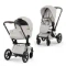 Детская коляска Cybex Priam V Style 2 в 1 City Grey шасси Chrome Brown