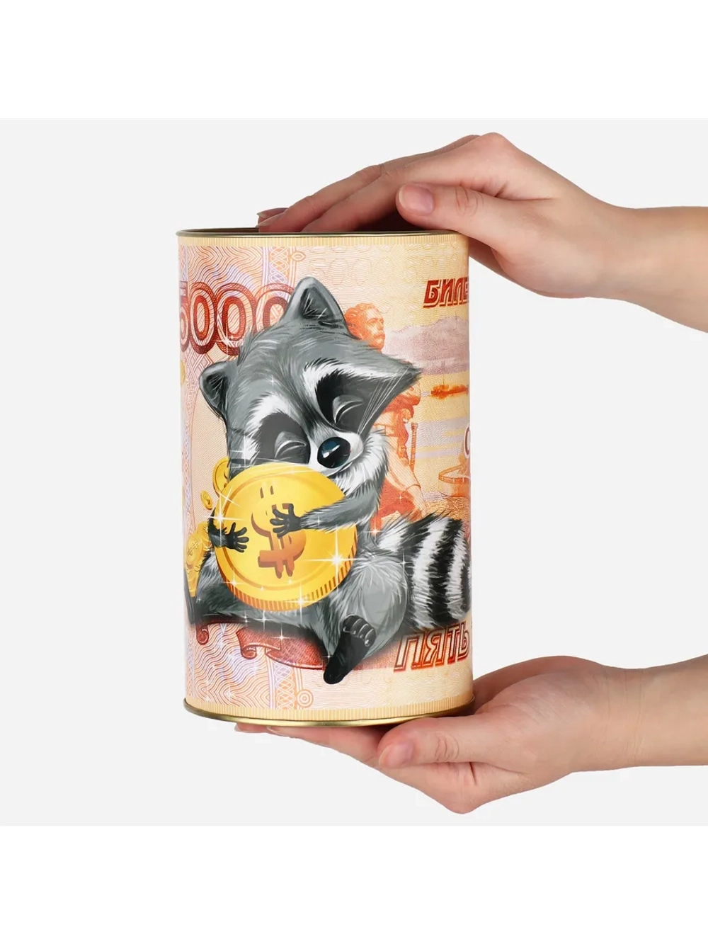 Копилка для денег XXL Енот