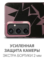 Дизайнерский чехол из пластика для SAMSUNG GALAXY S23 FE с усиленной защитой камеры и глянцем