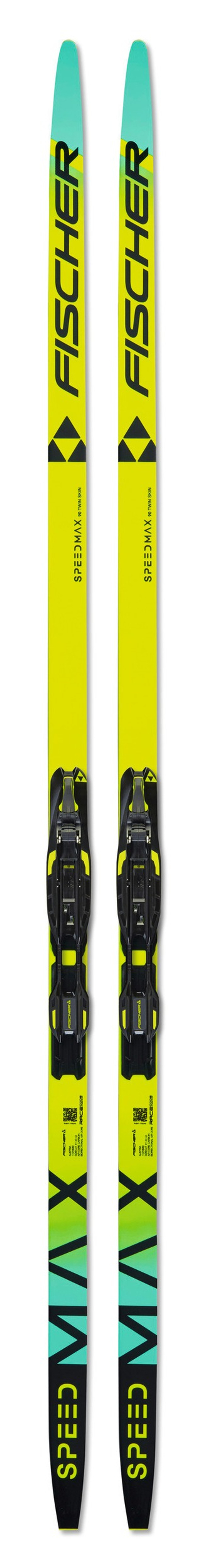 Лыжи FISCHER TWIN SKIN SPEEDMAX 90 JR с креплениями RACE JR