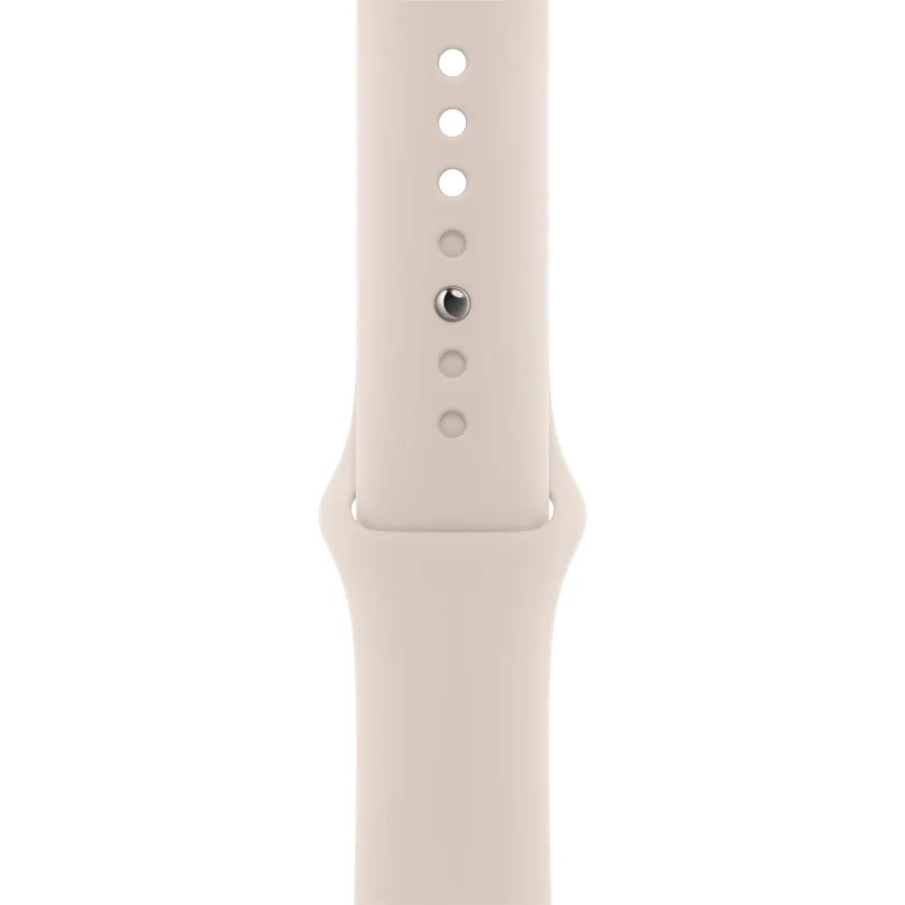 Умные часы Apple Watch Series 8 GPS, 45mm, Aluminium Case with Sport Band, Starlight (Сияющая звезда)