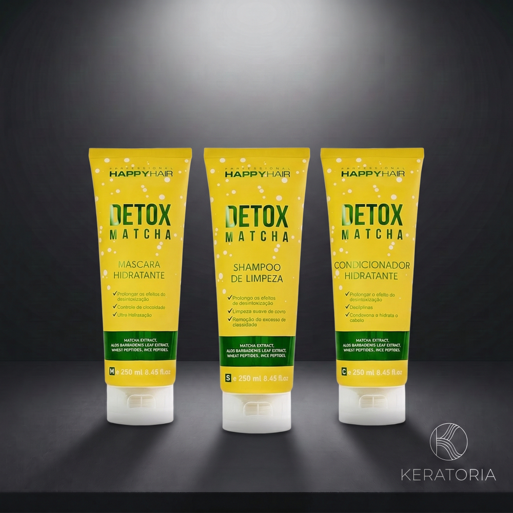 Комплект Happy Hair Detox Matcha шампунь + кондиционер + маска 250/250/250 мл