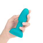 Голубая анальная премиум-пробка с римминг эффектом b-Vibe Rimming Petite BV-006-TL