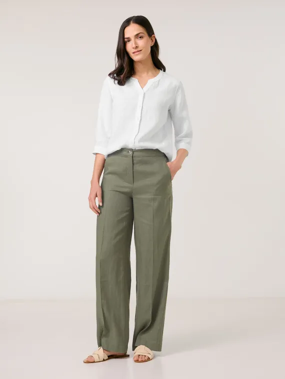 GERRY WEBER Брюки широкие льняные