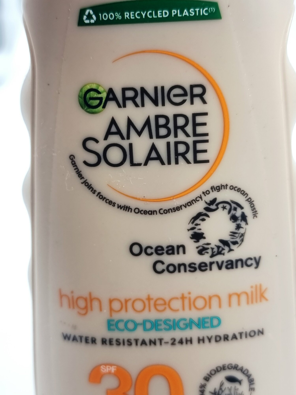 Garnier Солнцезащитное молочко Ambre Solaire Eco-Designed SPF30, водостойкое, 200 мл (из Финляндии)
