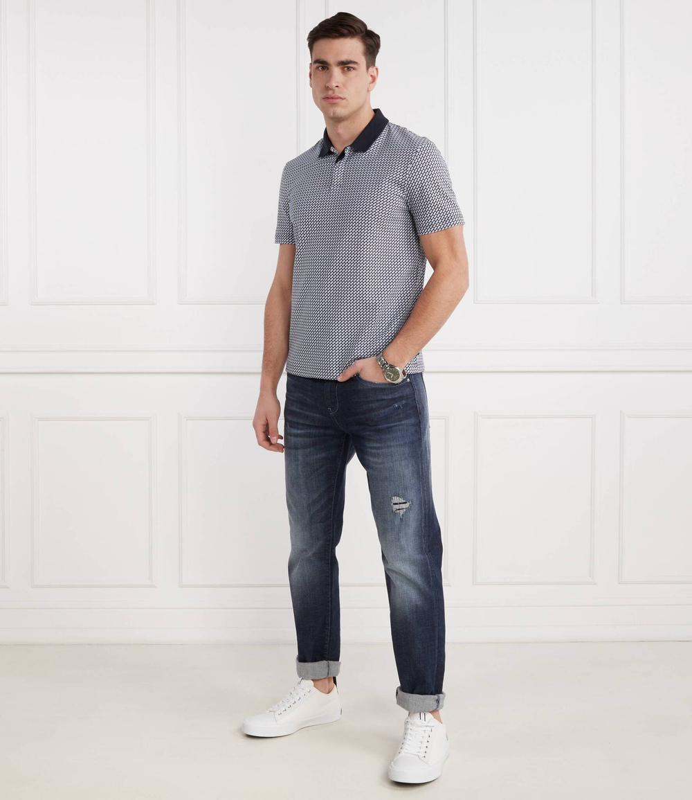 Поло Armani Exchange - темно-синий(3DZFAE ZJ81Z)