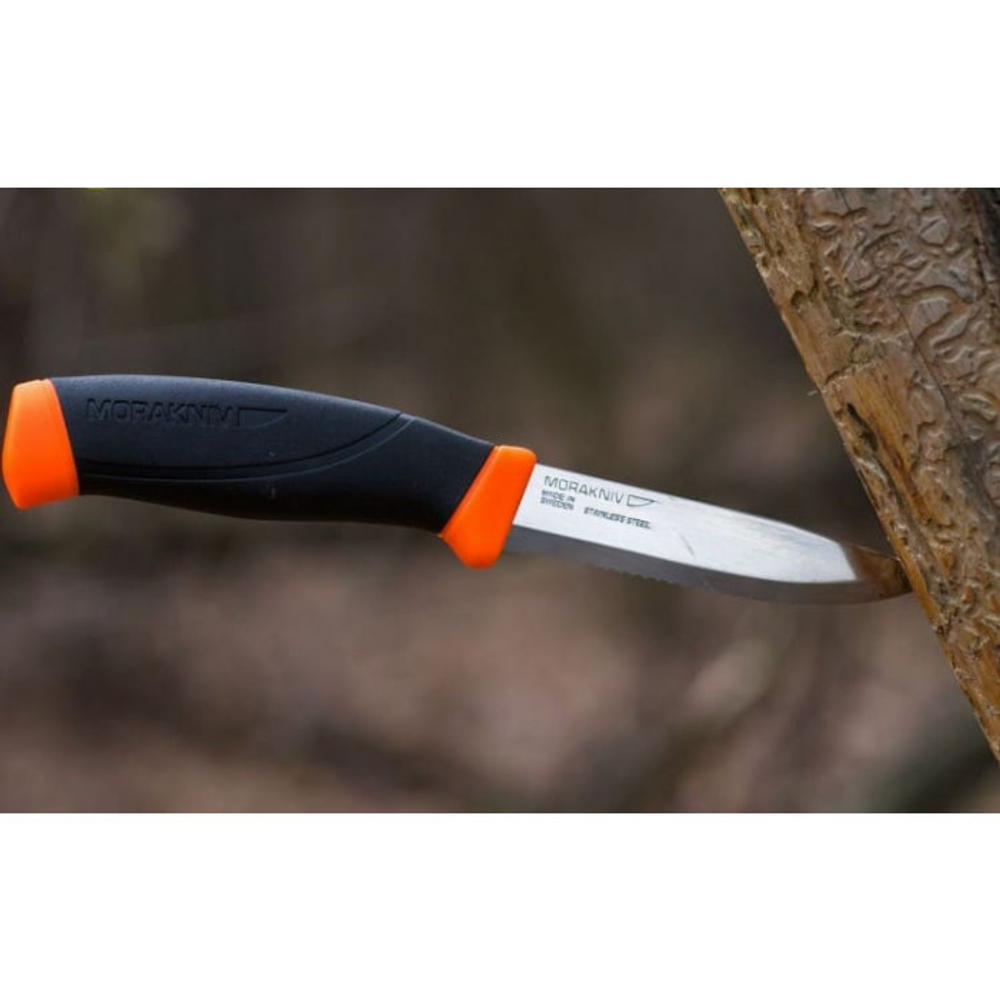 Нож Morakniv Companion F Serrated, нержавеющая сталь, 11829