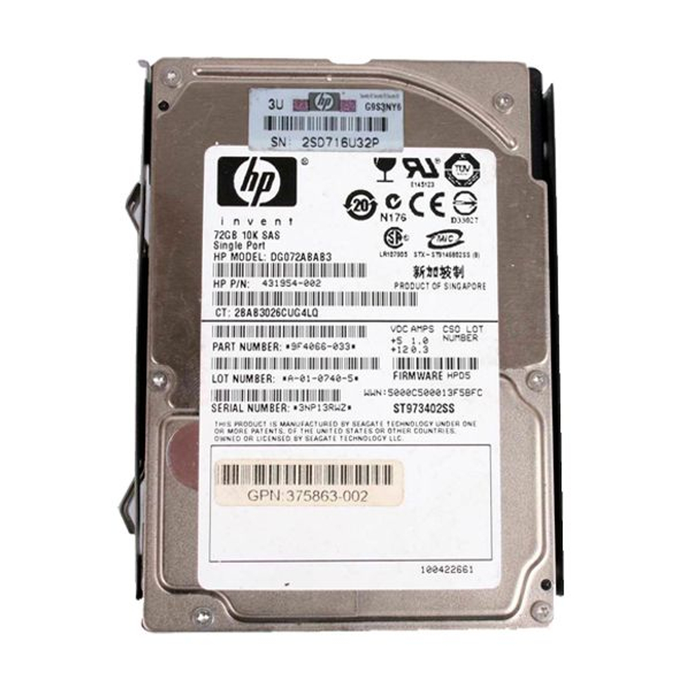 Серверный жесткий диск HP 375863-004 72Gb SAS 2,5" HDD