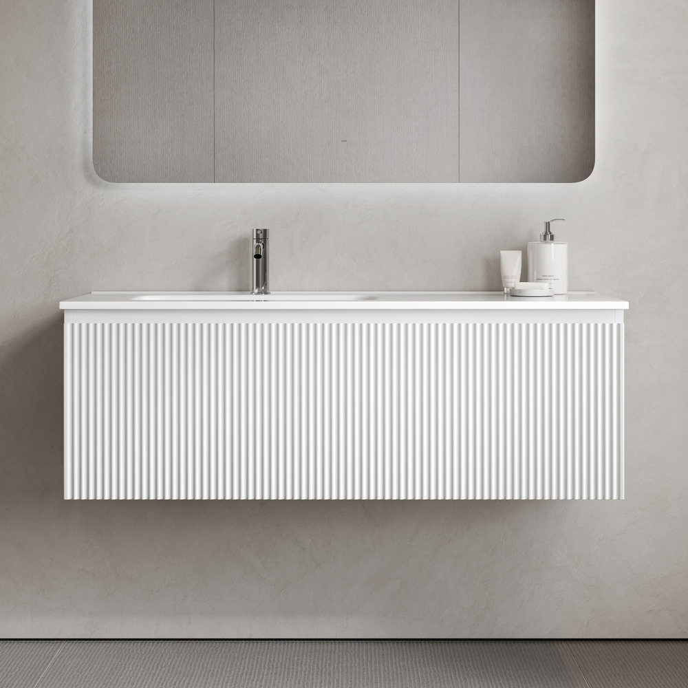 Тумба подвесная Sancos Snob R 1.0 с одним ящиком 1195х445х406, Bianco, SNR1.0120LW, арт. SNR1.0120LW