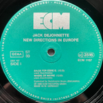 Jack DeJohnette ‎– New Directions In Europe (Германия 1980г.) ECM