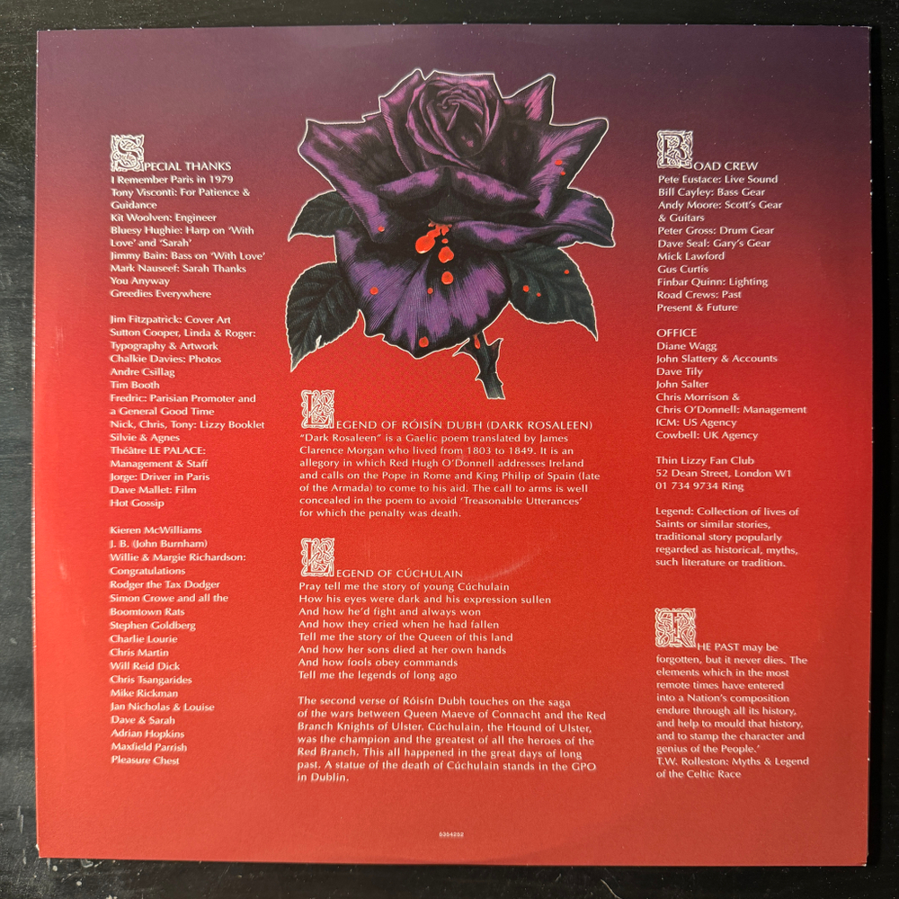 Thin Lizzy ‎– Black Rose (Европа 2014г.)