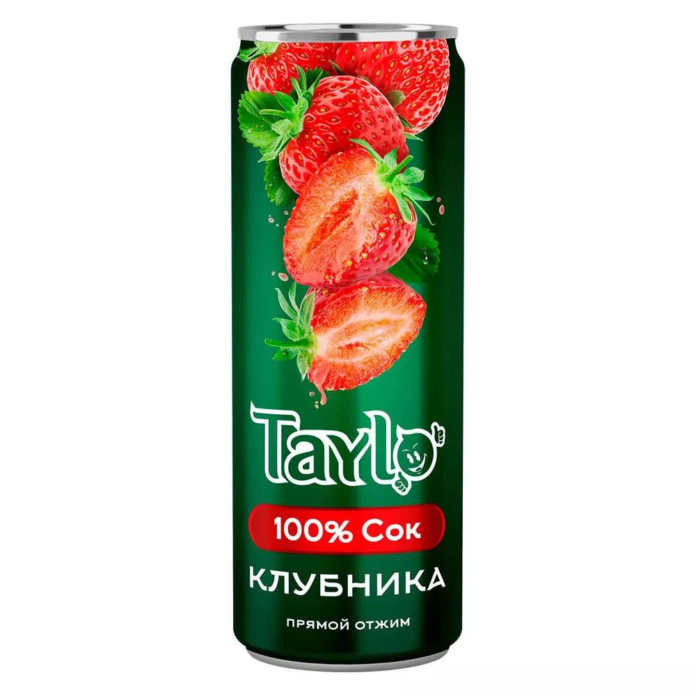 Сок Taylo 250 мл Клубника Вьетнам ж/б