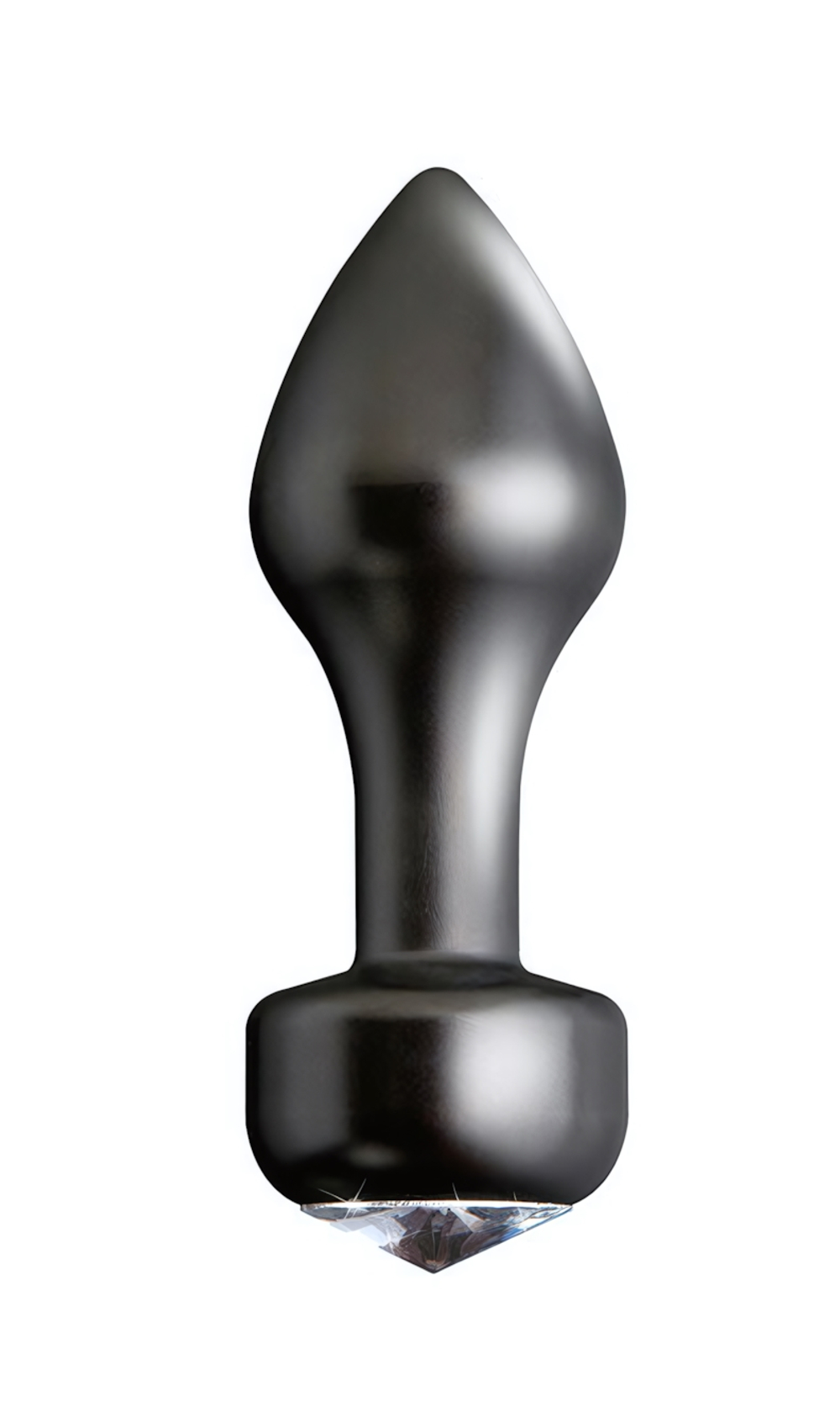 Черная металлическая пробка с кристаллом Mini Luv Plug (Цвет: черный)