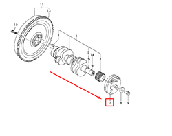 129170-21650 V-PULLEY, CRANKSHAFT