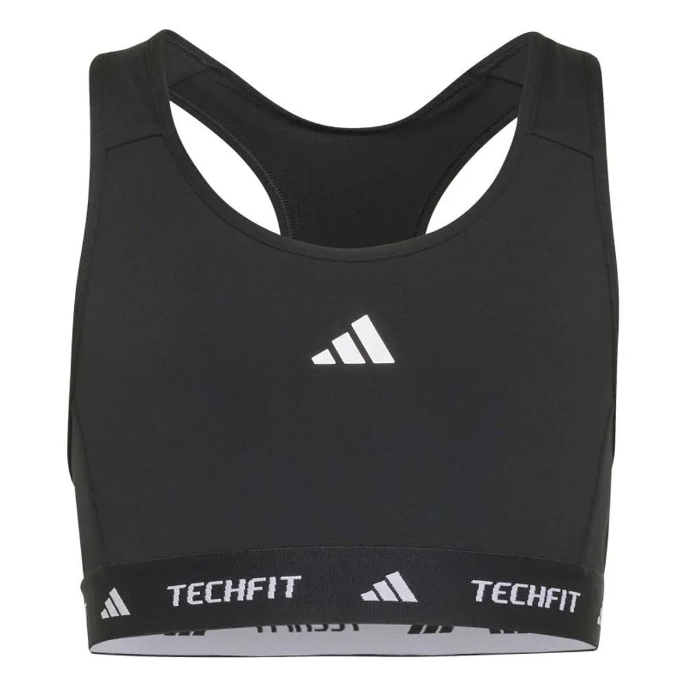 Топ для девочки теннисный Adidas Girls Techfit Primelift React - black/white