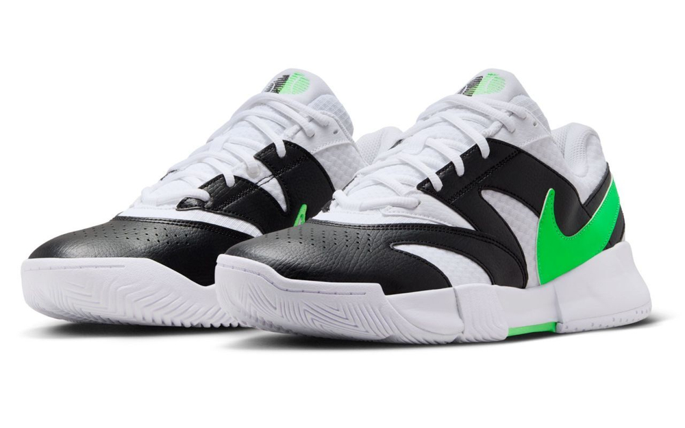 Мужские кроссовки теннисные Nike Court Lite 4 - white/poison green/black