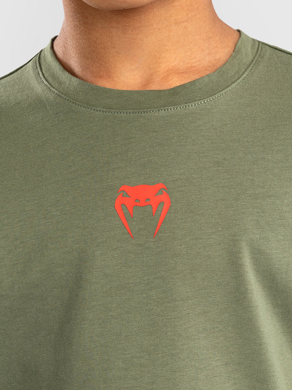 Футболка детская Venum Contender Army Green/Orange