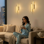 Citilux PALANT CL325422 LED Бра хрустальное с выключателем Чёрный+Бронза