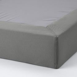 IKEA LYNGÖR  (ИКЕА ЛИНГЁР)  -  Чехол на основание кровати - тёмно-серый 90x200 см