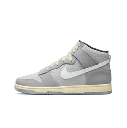 alt="Nike Dunk High Premium Culture Day DR8753-077 серые с текстурной кожей вид сбоку на белом фоне"